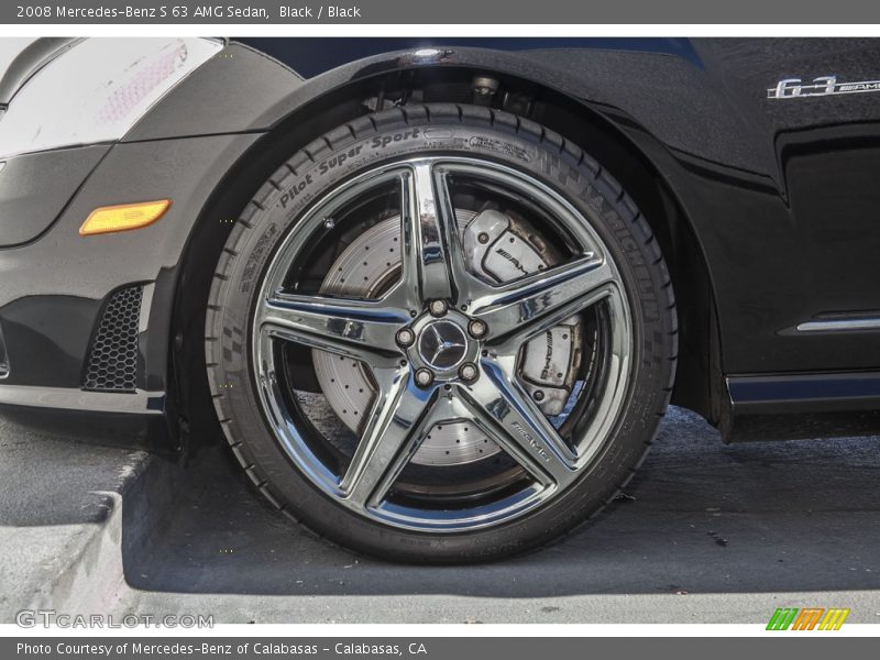 Black / Black 2008 Mercedes-Benz S 63 AMG Sedan