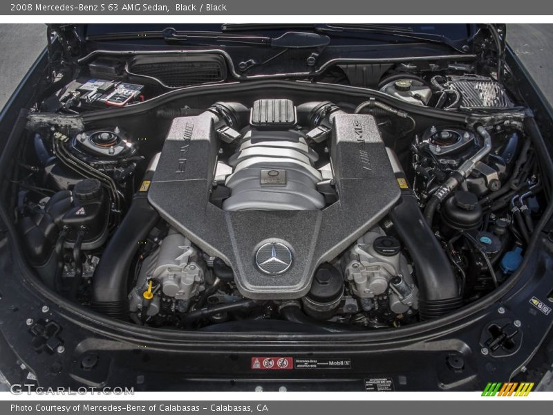 Black / Black 2008 Mercedes-Benz S 63 AMG Sedan