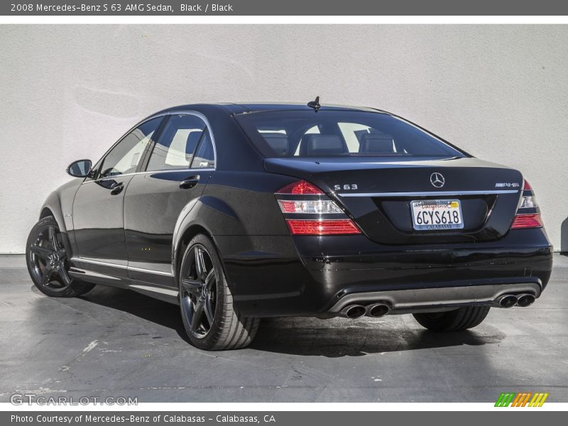 Black / Black 2008 Mercedes-Benz S 63 AMG Sedan