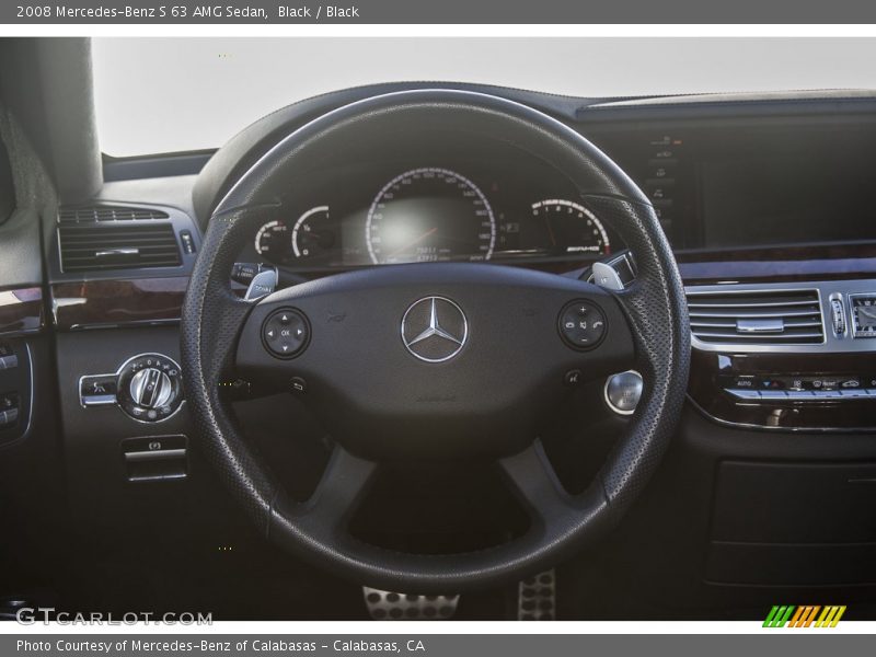 Black / Black 2008 Mercedes-Benz S 63 AMG Sedan