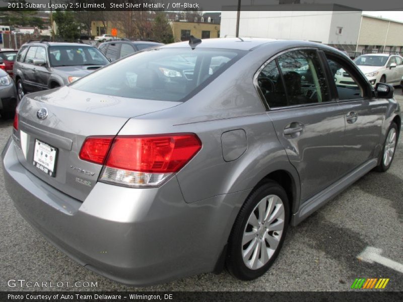 Steel Silver Metallic / Off-Black 2011 Subaru Legacy 2.5i Limited