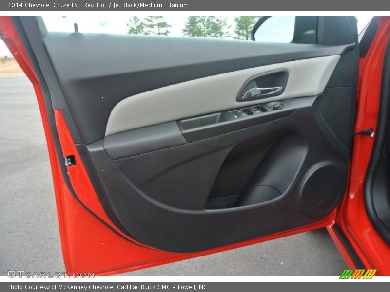 Red Hot / Jet Black/Medium Titanium 2014 Chevrolet Cruze LS
