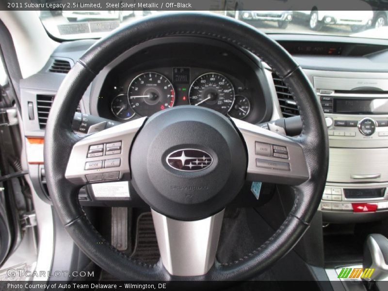 Steel Silver Metallic / Off-Black 2011 Subaru Legacy 2.5i Limited