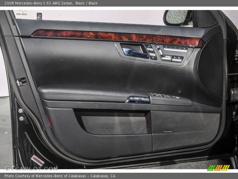 Black / Black 2008 Mercedes-Benz S 63 AMG Sedan