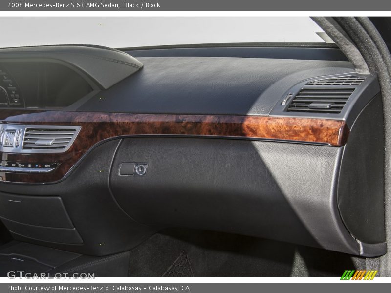 Black / Black 2008 Mercedes-Benz S 63 AMG Sedan