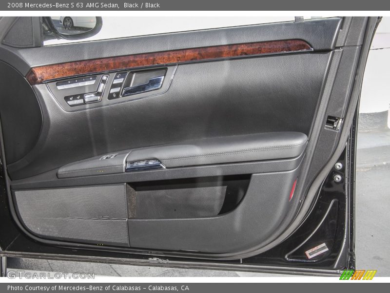 Black / Black 2008 Mercedes-Benz S 63 AMG Sedan