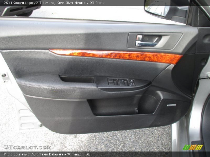 Steel Silver Metallic / Off-Black 2011 Subaru Legacy 2.5i Limited