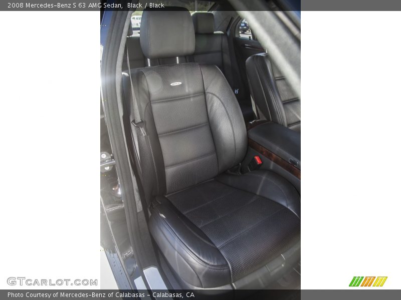Black / Black 2008 Mercedes-Benz S 63 AMG Sedan
