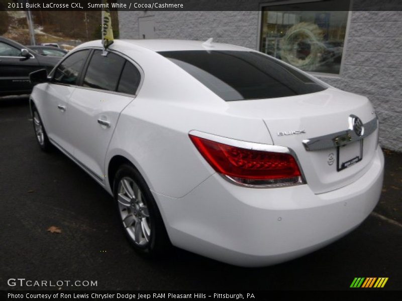 Summit White / Cocoa/Cashmere 2011 Buick LaCrosse CXL