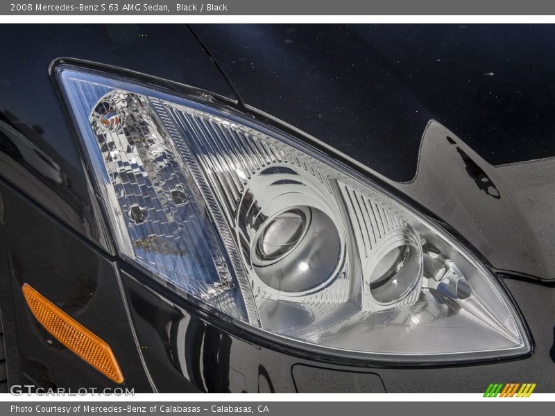 Black / Black 2008 Mercedes-Benz S 63 AMG Sedan