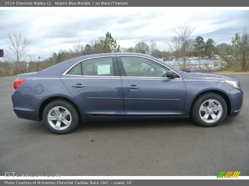 Atlantis Blue Metallic / Jet Black/Titanium 2014 Chevrolet Malibu LS