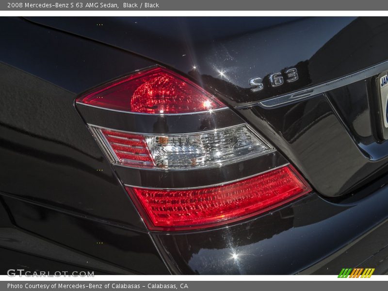 Black / Black 2008 Mercedes-Benz S 63 AMG Sedan