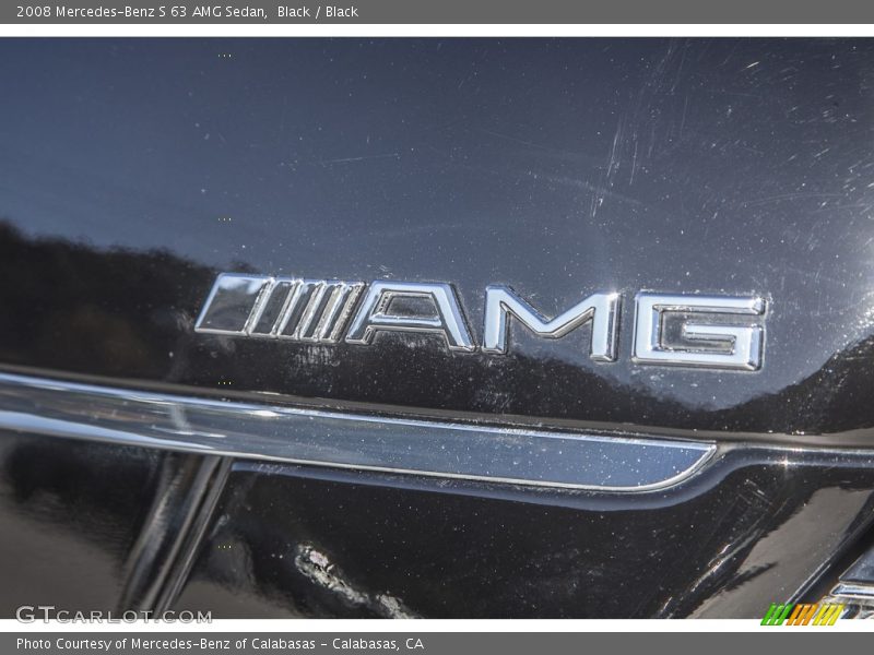 Black / Black 2008 Mercedes-Benz S 63 AMG Sedan