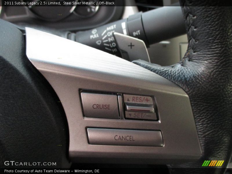 Steel Silver Metallic / Off-Black 2011 Subaru Legacy 2.5i Limited
