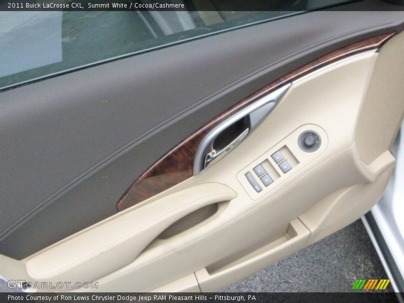 Summit White / Cocoa/Cashmere 2011 Buick LaCrosse CXL
