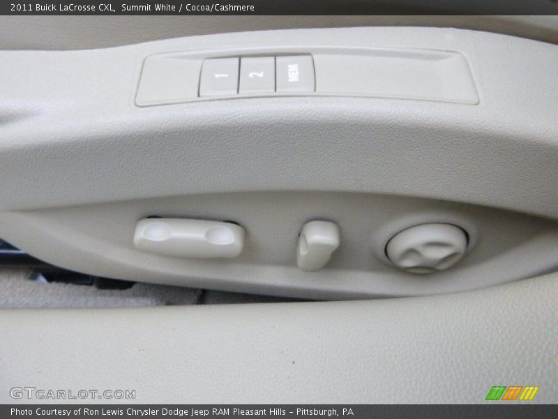 Summit White / Cocoa/Cashmere 2011 Buick LaCrosse CXL