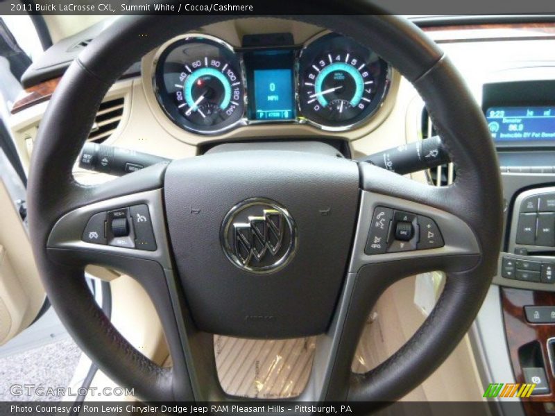 Summit White / Cocoa/Cashmere 2011 Buick LaCrosse CXL