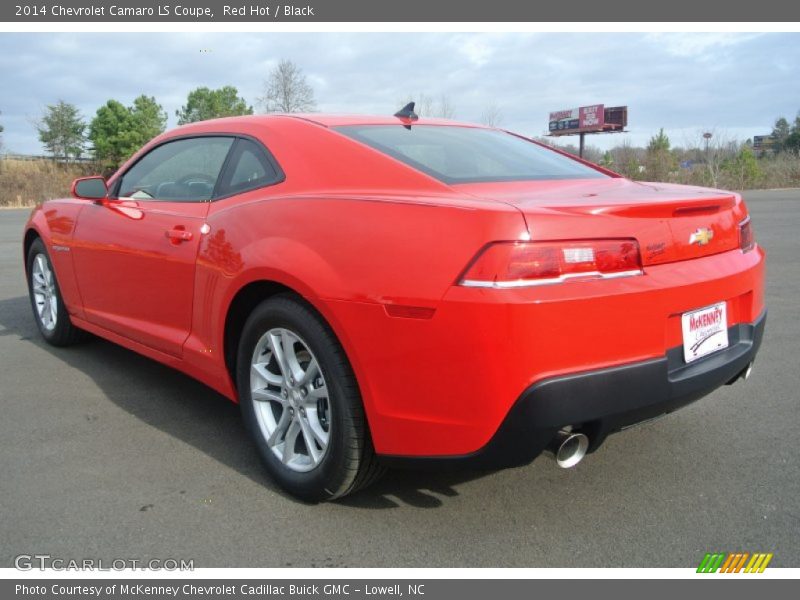 Red Hot / Black 2014 Chevrolet Camaro LS Coupe