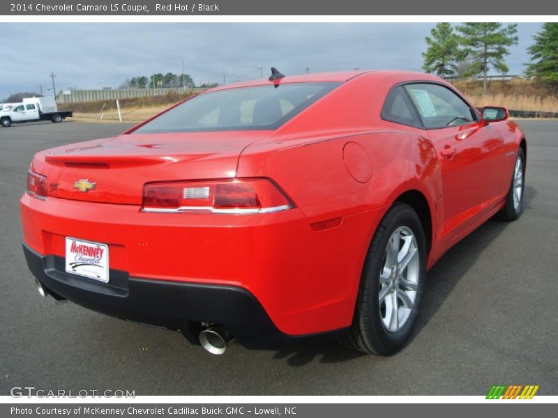 Red Hot / Black 2014 Chevrolet Camaro LS Coupe