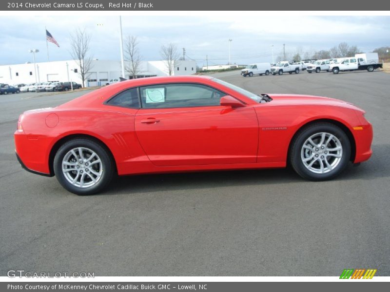 Red Hot / Black 2014 Chevrolet Camaro LS Coupe