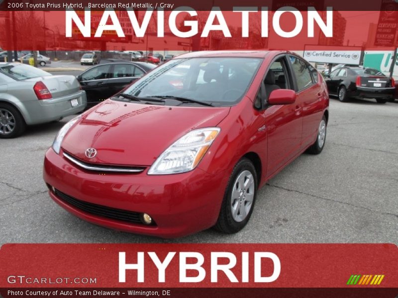 Barcelona Red Metallic / Gray 2006 Toyota Prius Hybrid