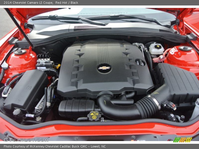 Red Hot / Black 2014 Chevrolet Camaro LS Coupe