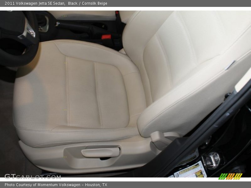 Black / Cornsilk Beige 2011 Volkswagen Jetta SE Sedan