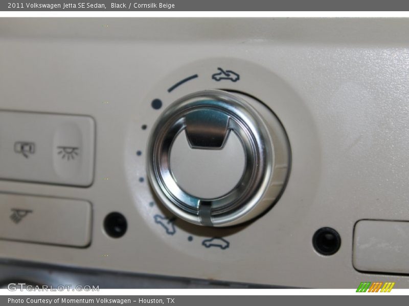 Black / Cornsilk Beige 2011 Volkswagen Jetta SE Sedan