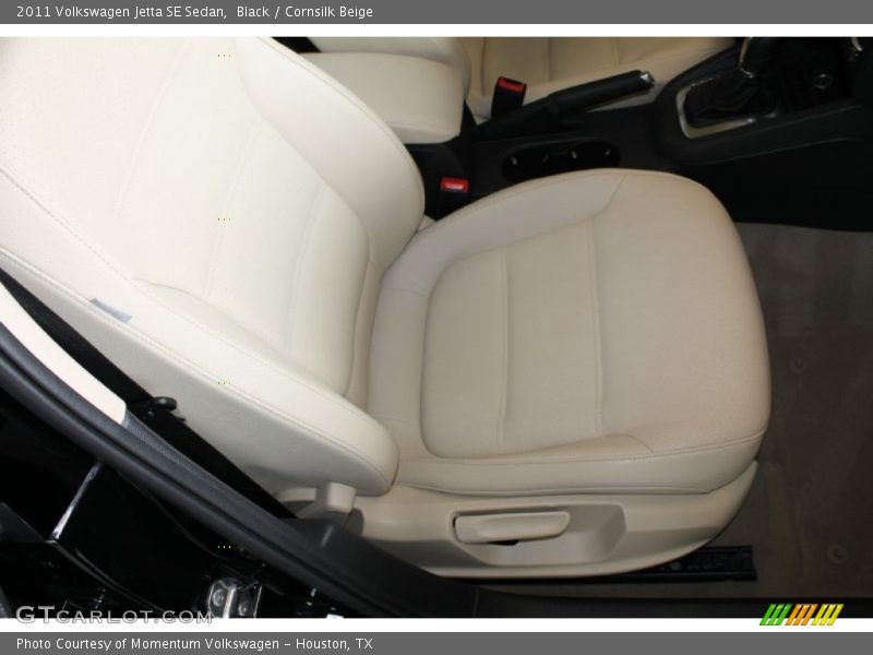 Black / Cornsilk Beige 2011 Volkswagen Jetta SE Sedan