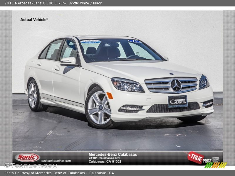 Arctic White / Black 2011 Mercedes-Benz C 300 Luxury