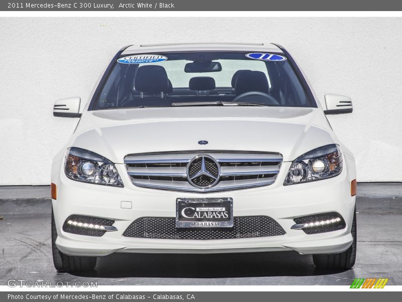 Arctic White / Black 2011 Mercedes-Benz C 300 Luxury