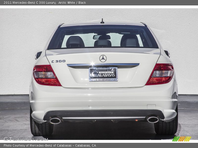 Arctic White / Black 2011 Mercedes-Benz C 300 Luxury