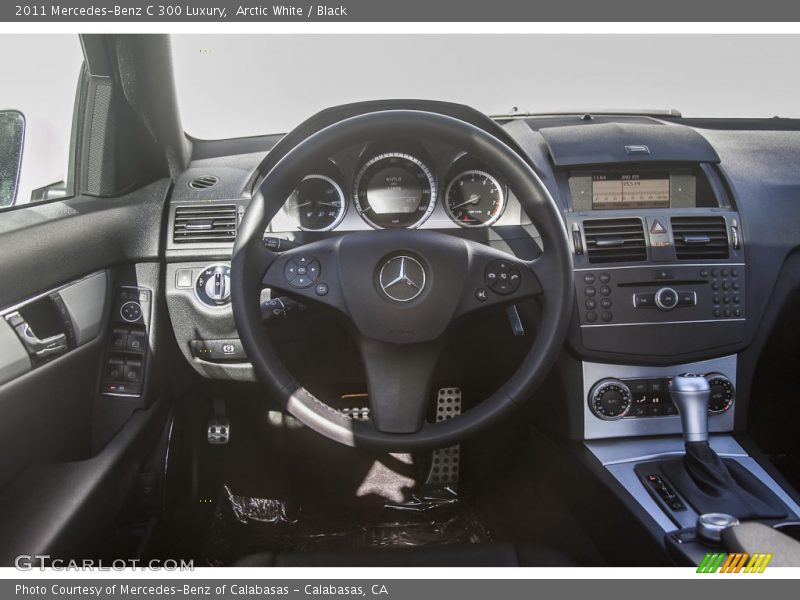 Arctic White / Black 2011 Mercedes-Benz C 300 Luxury
