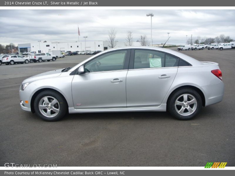 Silver Ice Metallic / Jet Black 2014 Chevrolet Cruze LT
