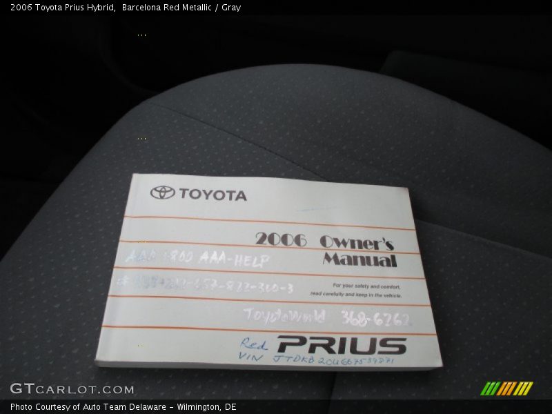 Barcelona Red Metallic / Gray 2006 Toyota Prius Hybrid