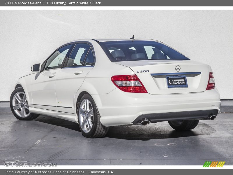Arctic White / Black 2011 Mercedes-Benz C 300 Luxury