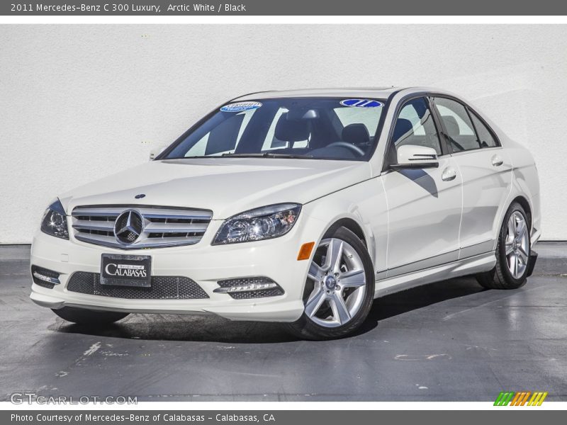 Arctic White / Black 2011 Mercedes-Benz C 300 Luxury