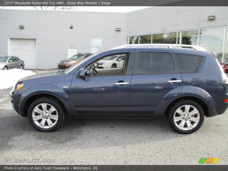 Deep Blue Metallic / Beige 2007 Mitsubishi Outlander XLS 4WD