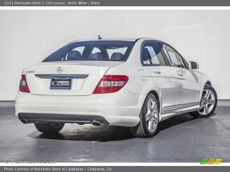 Arctic White / Black 2011 Mercedes-Benz C 300 Luxury