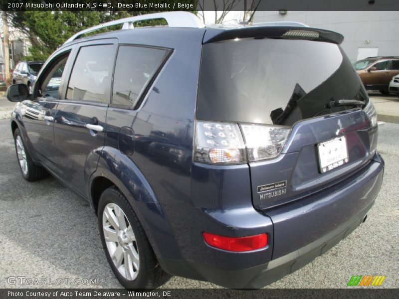 Deep Blue Metallic / Beige 2007 Mitsubishi Outlander XLS 4WD