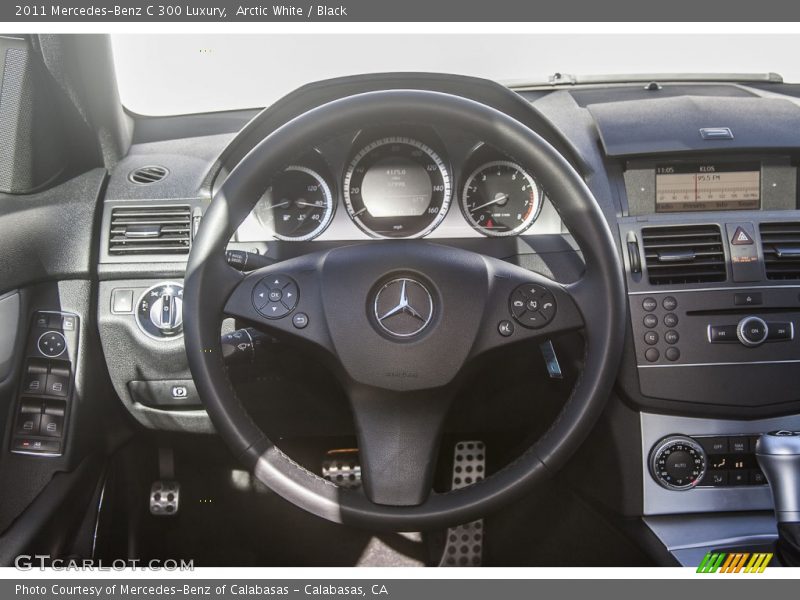 Arctic White / Black 2011 Mercedes-Benz C 300 Luxury