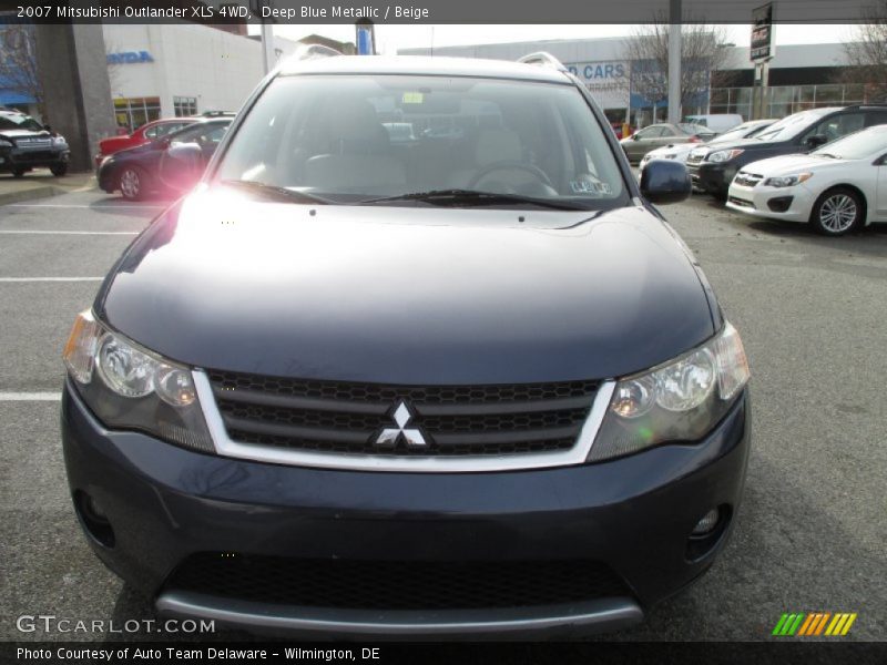 Deep Blue Metallic / Beige 2007 Mitsubishi Outlander XLS 4WD