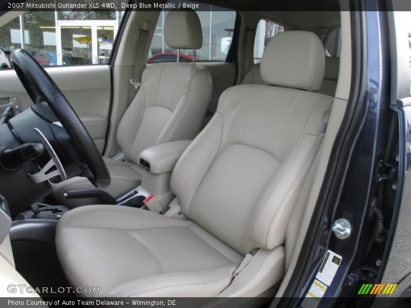 Deep Blue Metallic / Beige 2007 Mitsubishi Outlander XLS 4WD