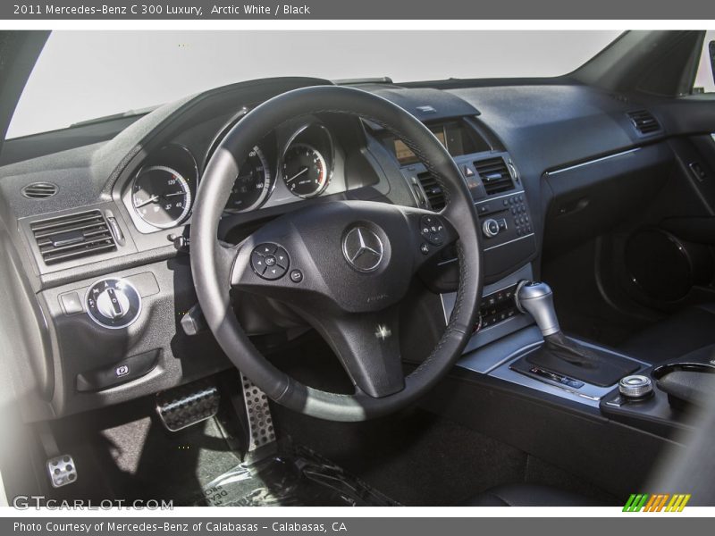 Arctic White / Black 2011 Mercedes-Benz C 300 Luxury