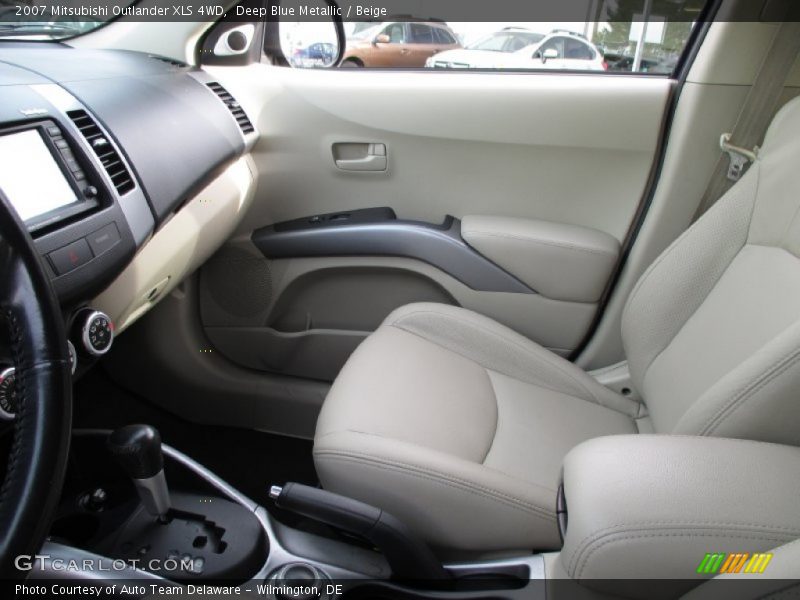 Deep Blue Metallic / Beige 2007 Mitsubishi Outlander XLS 4WD