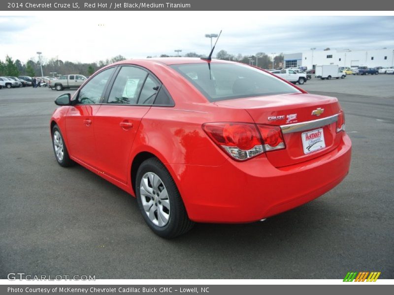 Red Hot / Jet Black/Medium Titanium 2014 Chevrolet Cruze LS