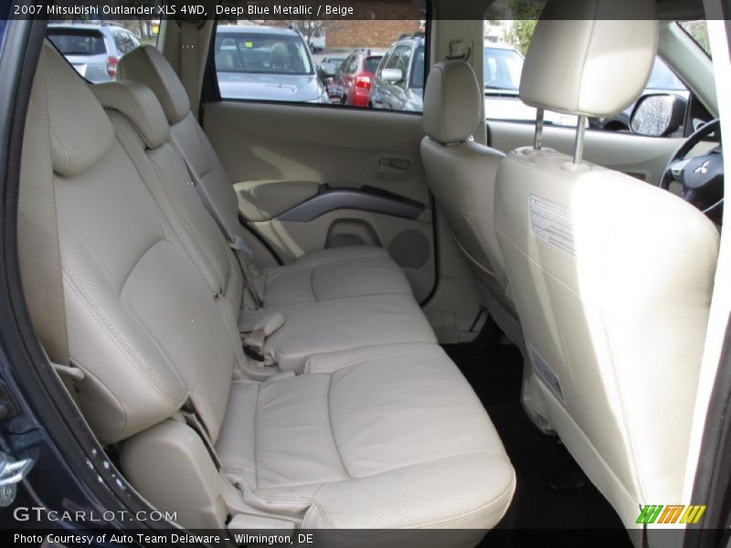 Deep Blue Metallic / Beige 2007 Mitsubishi Outlander XLS 4WD