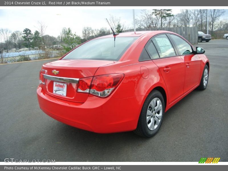 Red Hot / Jet Black/Medium Titanium 2014 Chevrolet Cruze LS