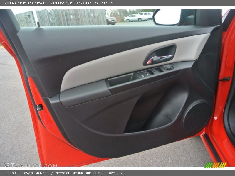 Red Hot / Jet Black/Medium Titanium 2014 Chevrolet Cruze LS