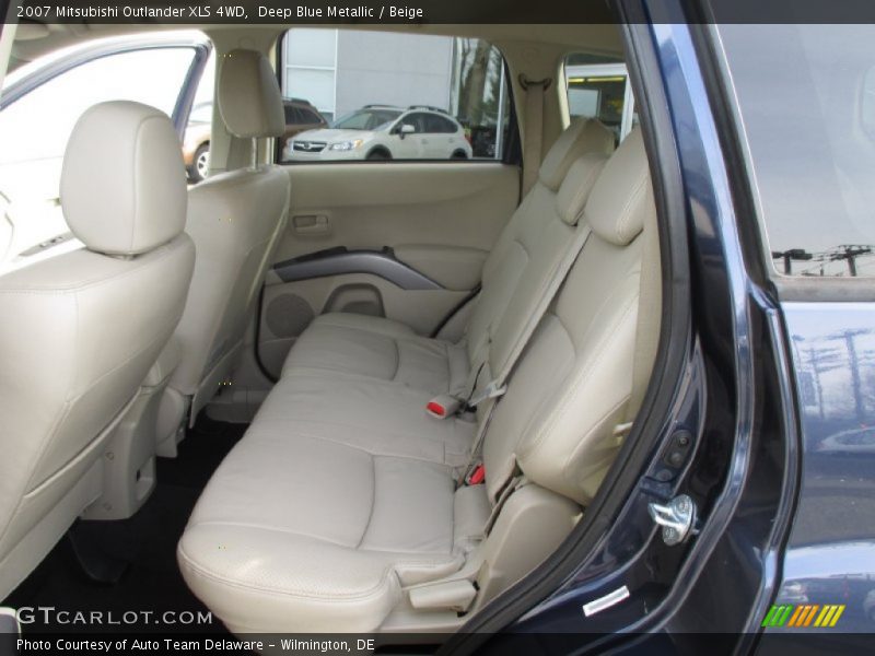 Deep Blue Metallic / Beige 2007 Mitsubishi Outlander XLS 4WD
